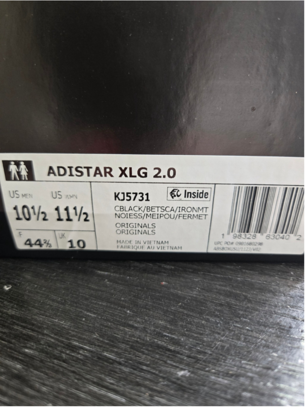 Men's Adidas Adistar XLG 2.0 Sneakers Black and Red Size 10.5 - Picture 4 of 4